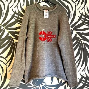 🦞 Alpaca Wool Lobster Sweater XL
